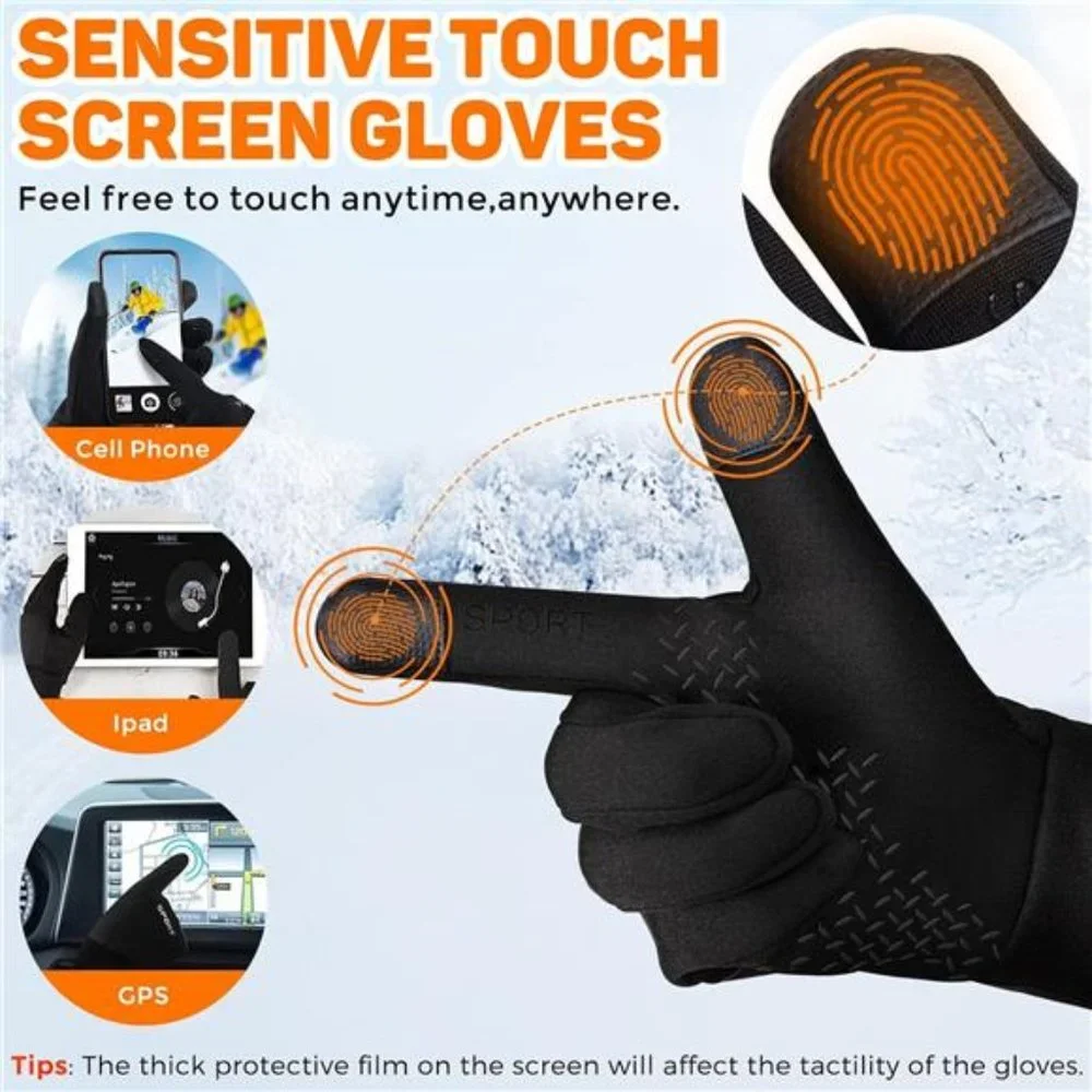 Women's 14°F Winter Cycling Gloves with Touchscreen Finger Thermal Gloves